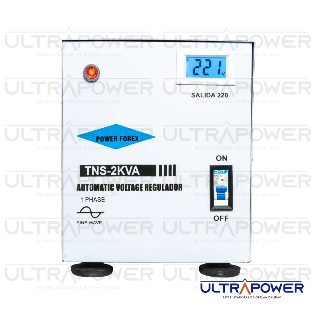 Estabilizador solido con transformador de aislamiento de 1 y 2 Kva 1